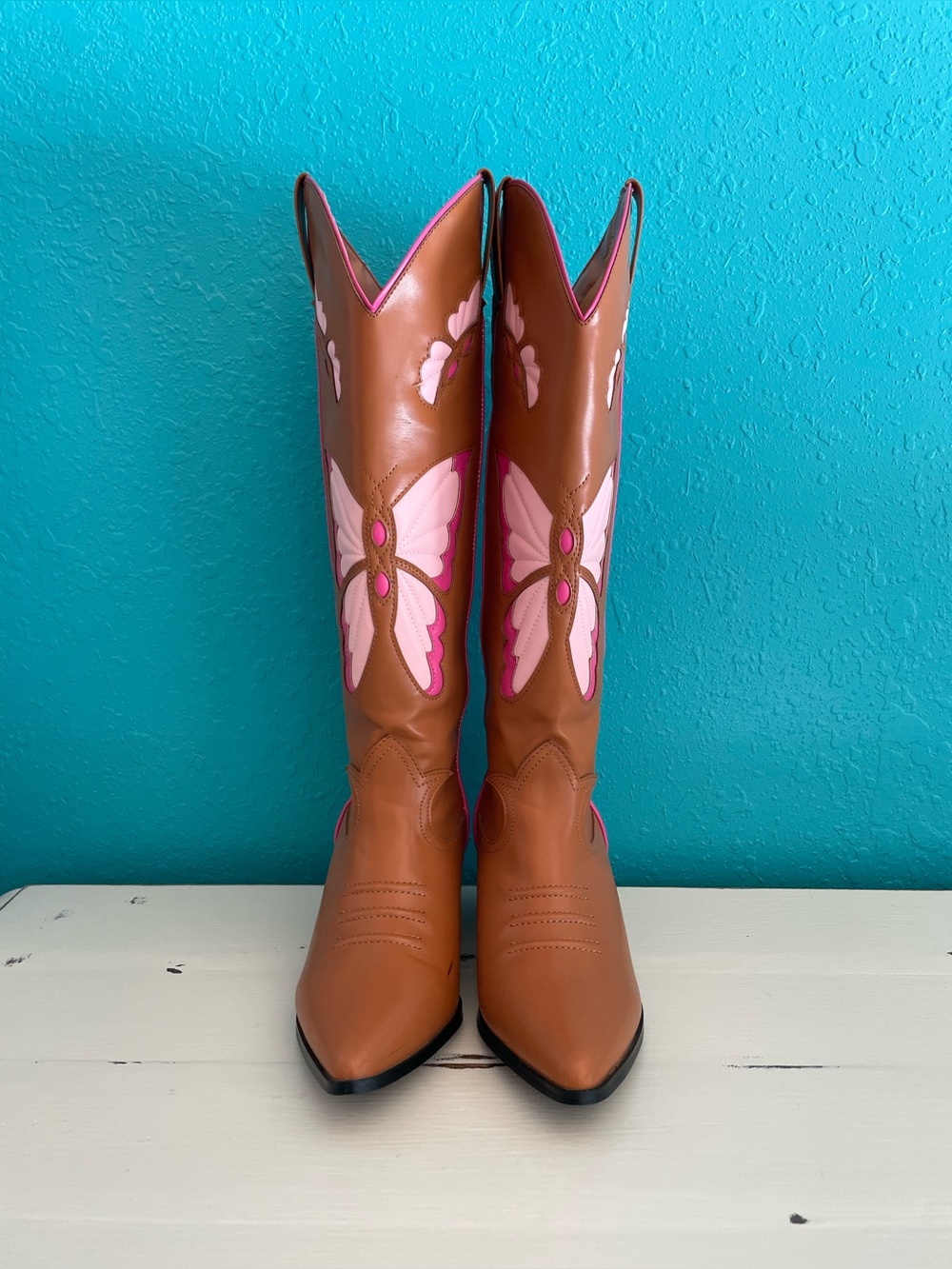 Dolls Kill Butterfly Cowboy Cowgirl Western boots NWOB